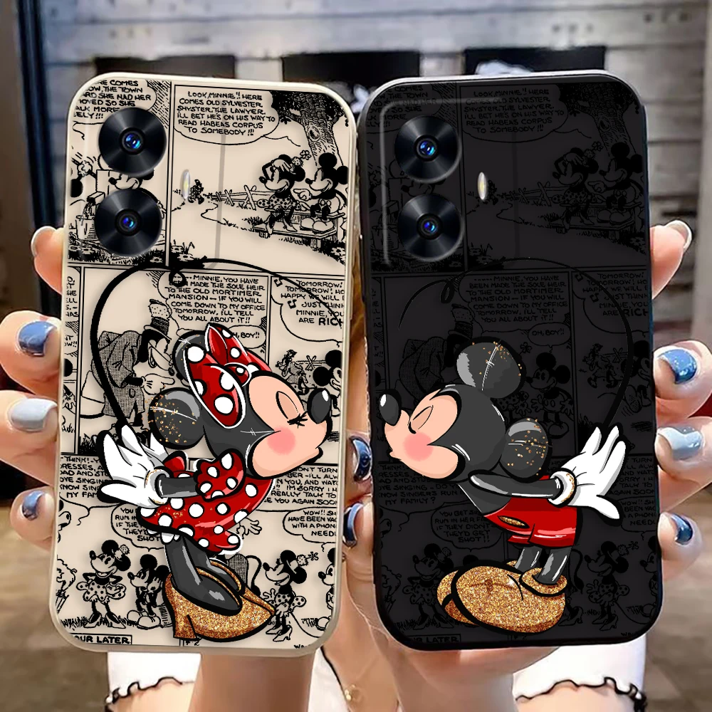 Disney Comics Mickey Minnie Mouse Phone Case For Realme C65 C63 C53 C35 C55 C33 C30 C21Y C20 C12 C11 GT 2 XT NARAO 20 30 50 Case