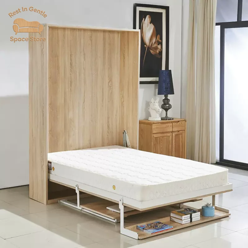 Multifunctional invisible bed Hardware accessories Double-layer table Invisible wall bed Electric with desk Hidden folding