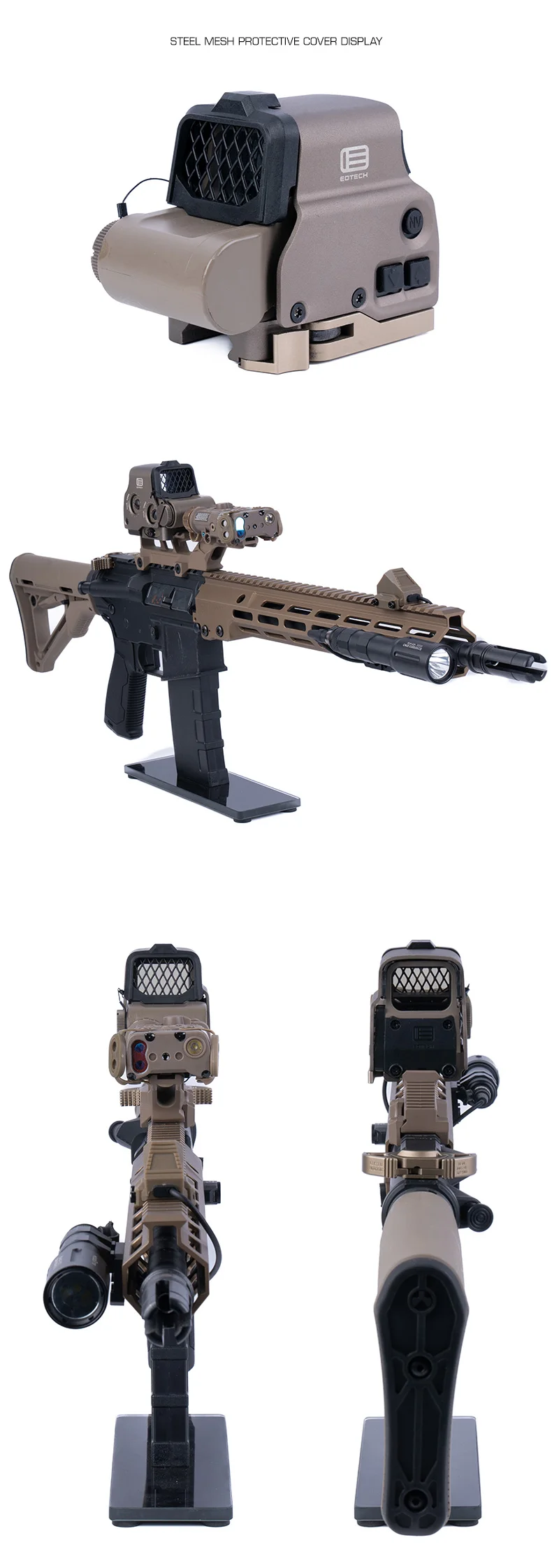Optischer Schutzüberzug für EOTECH Serie 558 Style Red Dot Objektiv & Netzschutz für Airsoft Reflexvisier-Schutz – Detail 6