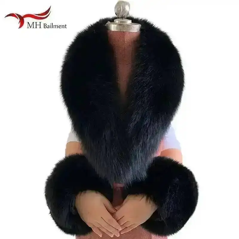 donna-inverno-100-pelliccia-di-volpe-naturale-sciarpa-e-polsino-set-giacca-colletto-collo-caldo-sciarpe-pelose-di-lusso-scaldini-soffice-scialle-lungo