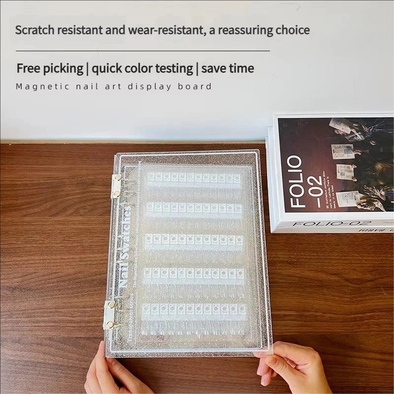 New 240pcs  Nail Color Book Acrylic Gradient Purple Blue Gel Polish Display Tool