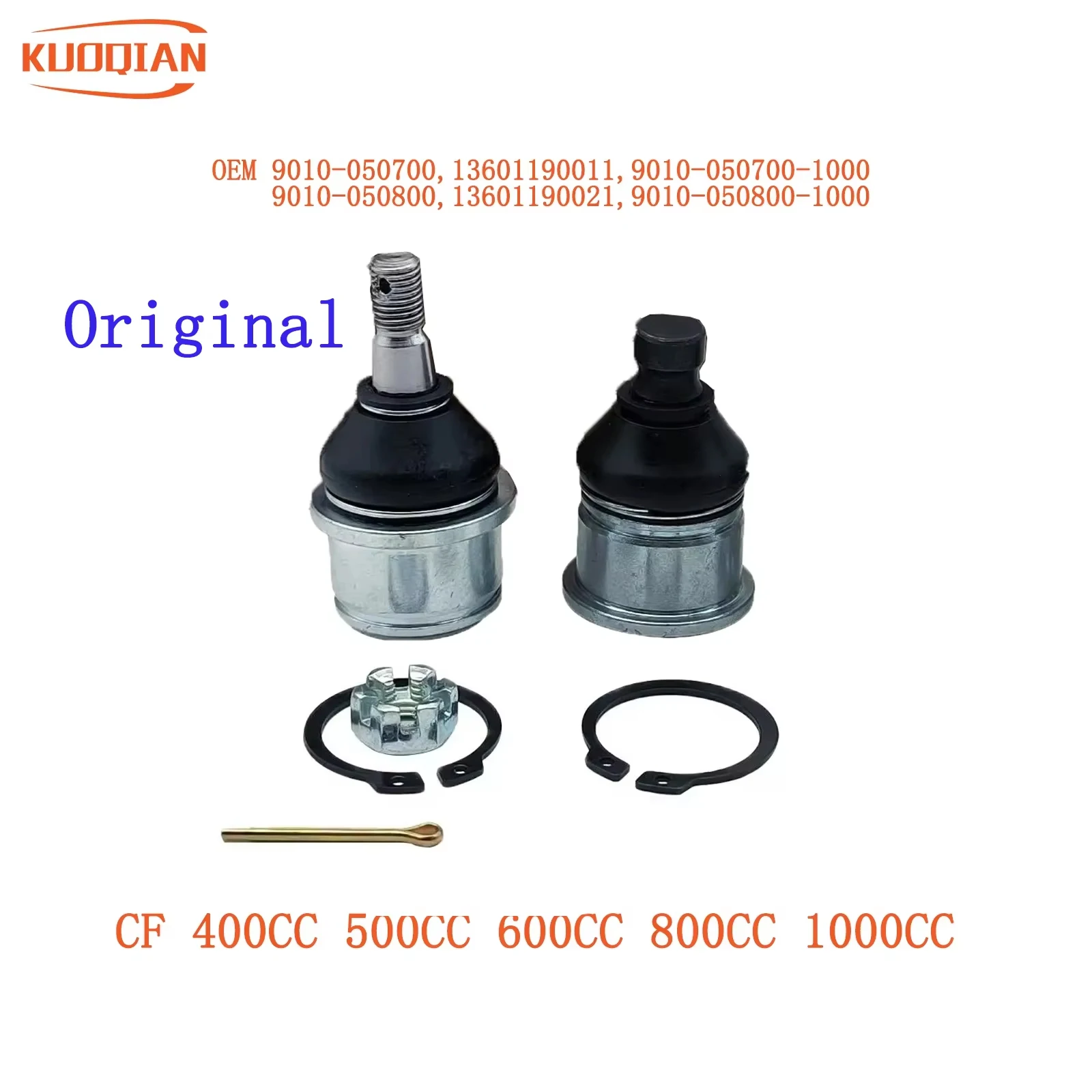 

1 SET FRONT SUSPENSION TOP & BOTTO M BALL JOINT For CF ATV 450 500 600 800 Part 9010-050800-20000&9010-050700-1000