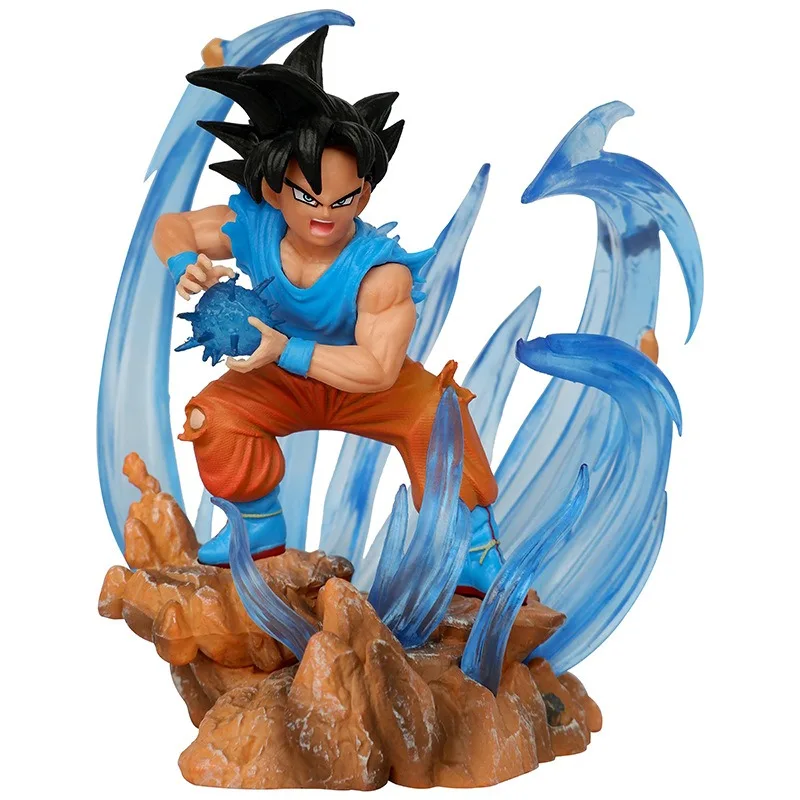 Figuras de acción de Dragon Ball de 12cm, modelo de figuras de acción de Son Goku, juguetes, adorno de escritorio, colección de figuras para niños, regalo de cumpleaños