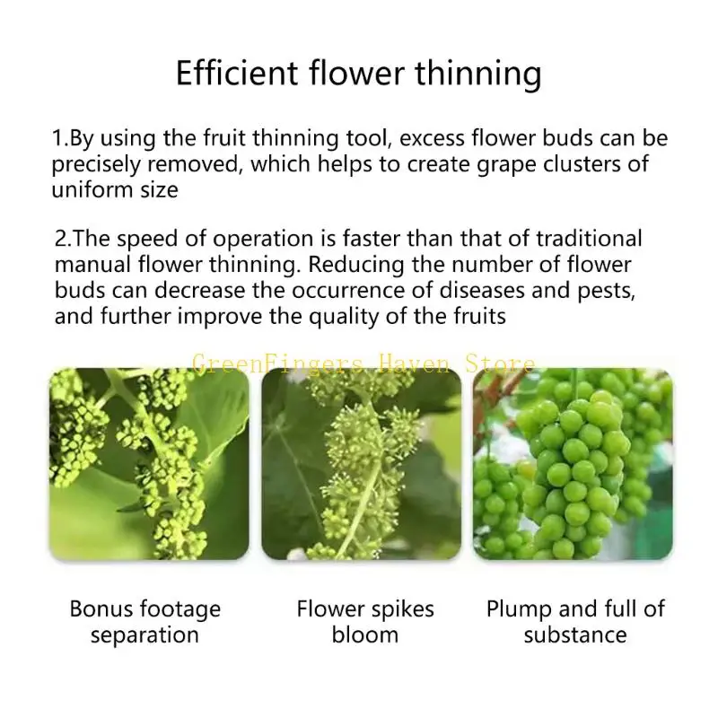 F68D Grape Flower Thinning Tool Handhled Fruit Buds Thinning Pruning Clip for Gardening Plant Vegetable Fruit Thinning Shears