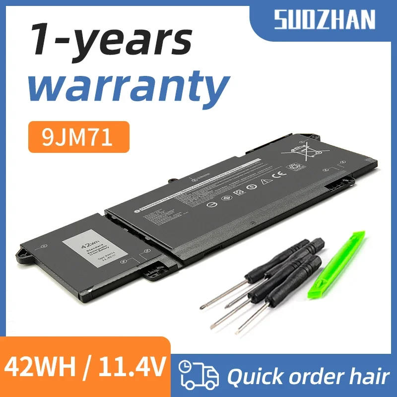 SUOZHAN 9JM71 Laptop Battery For Dell Latitude 14 7320 7420 7520 13 5320 Series Replace Parts HDGJ8 MHR4G 7FMXV TN2GY 4M1JN