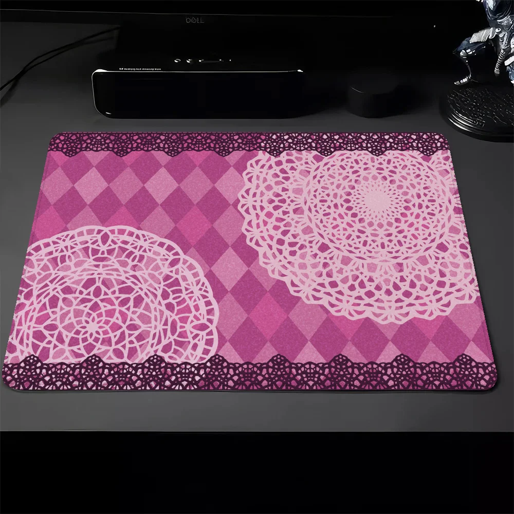 Bohemian Pattern Pad on the Table Small Mouse Gaming Pc Accessories Computer Mat Gamer Cabinet Deskmat Mausepad Mousepad Mats