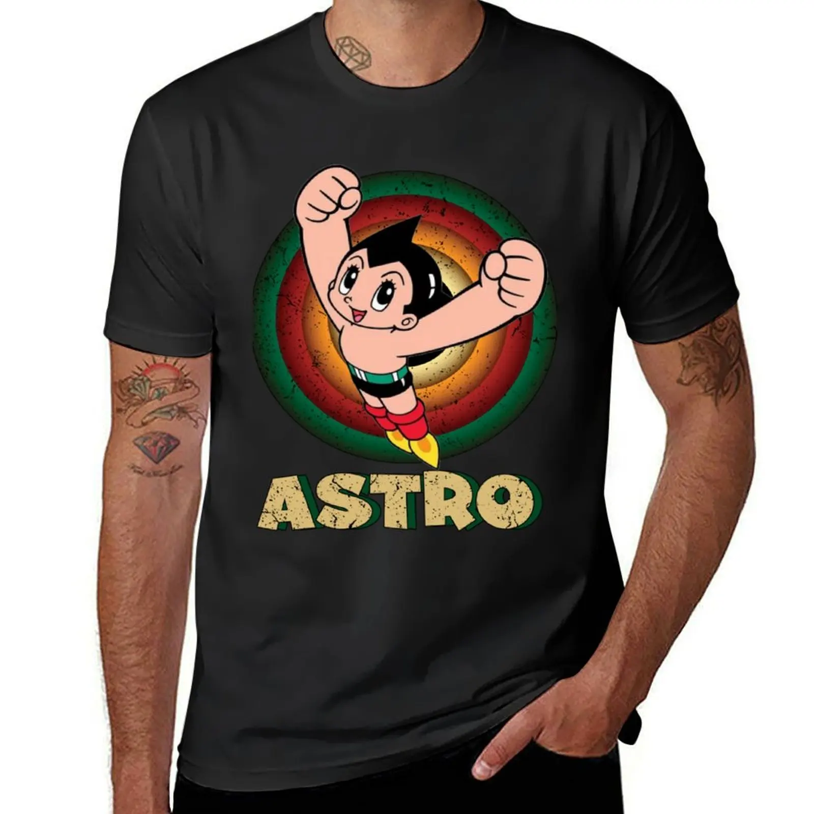 astro boy classic anime T-Shirt vintage new edition aesthetic clothes sublime slim fit t shirts for men