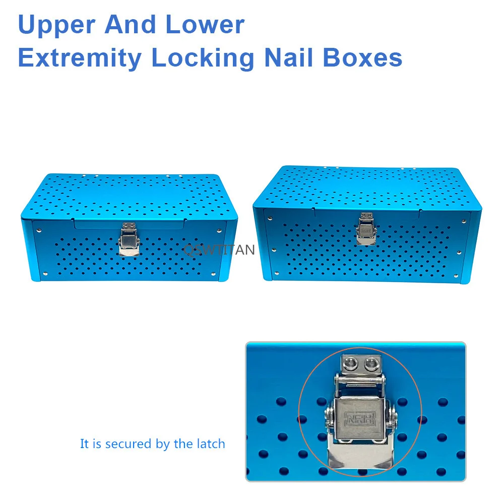 Aluminous Upper Lower Limb Locking Bone Screw Box Bone Nail Placement Storage Box Case Orthopedic Instrument