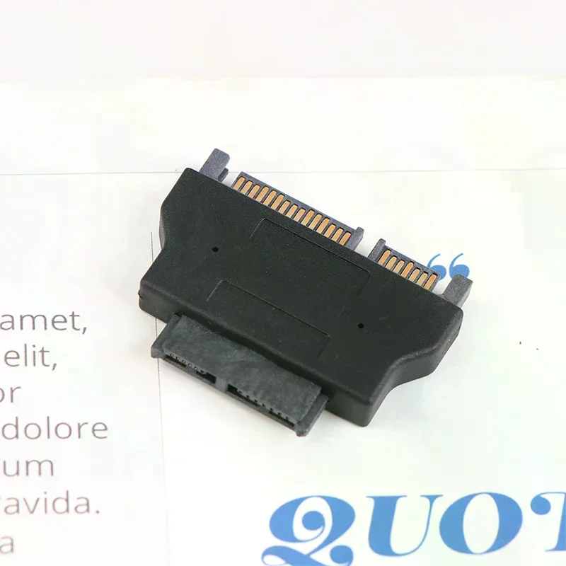 1Pc Slimline Adapter For SATA ATA 7+15 Serial 22Pin Male To Slim SATA 7+6 13Pin Female Adapter Electronic Accessories