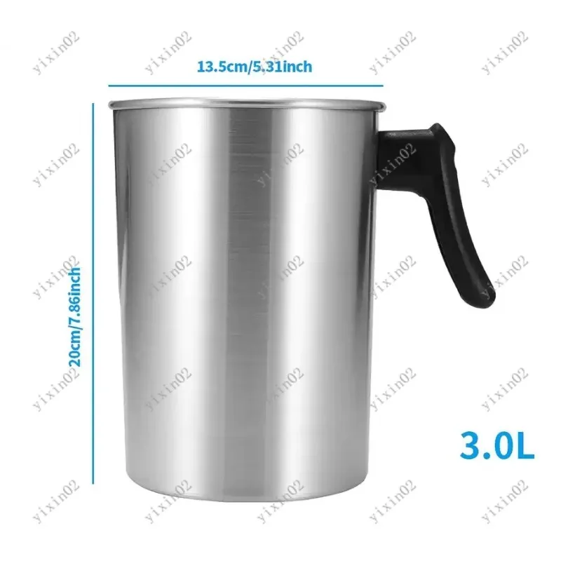 

DIY Aromatherapy Candle Wax Melting Pot 3L 4lb Wax Pouring Container Melting Cup Craft Accessory