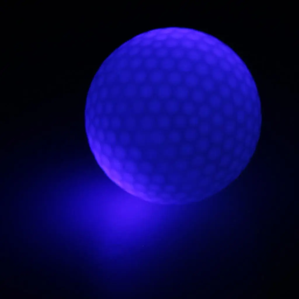 Glow In Dark LED Light Up Golf Balls for Golfing Official Size 1.68inch 1pc