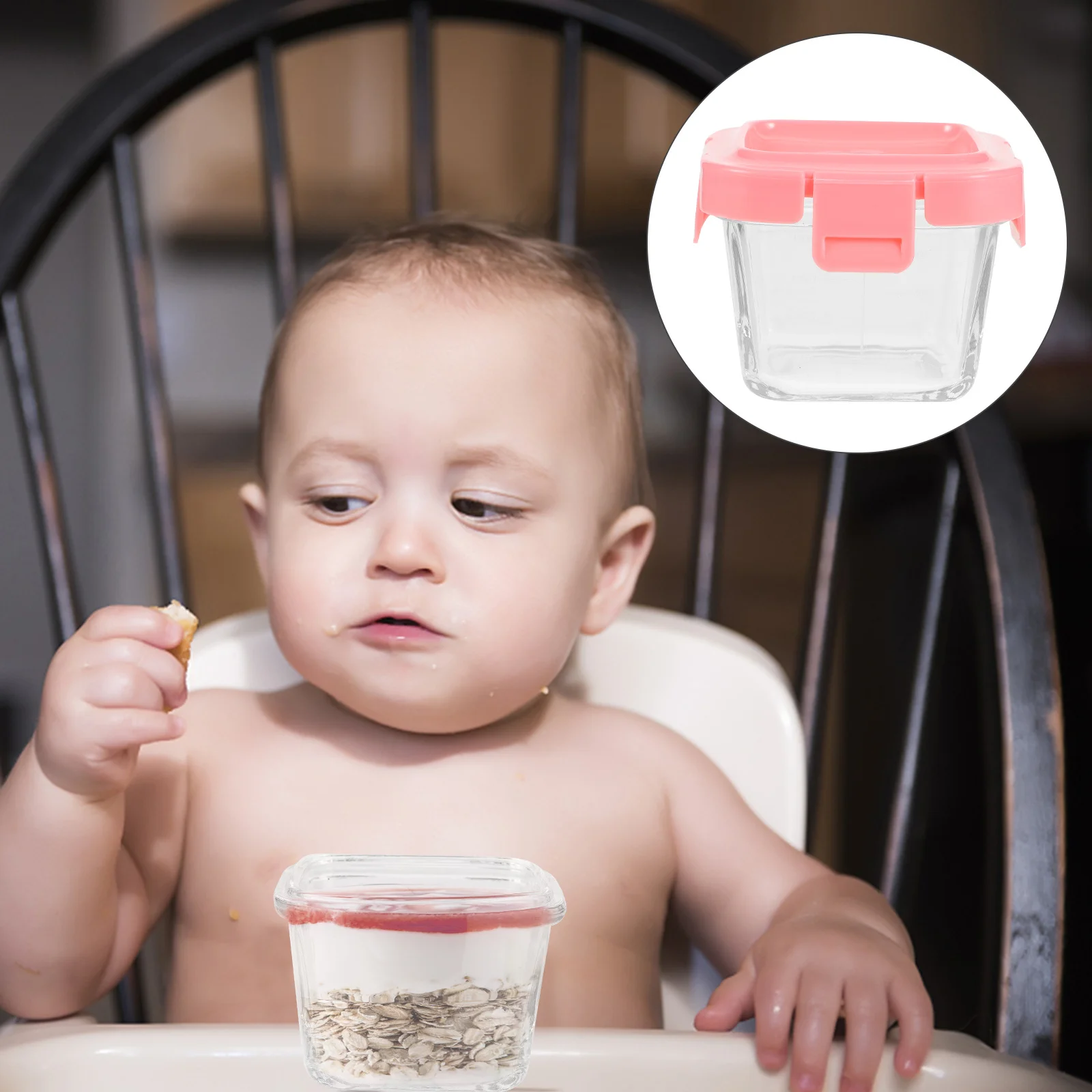 2 قطعة 150 مللي وعاء حفظ الطعام المحمول حاوية وجبات خفيفة للأطفال مع غطاء سهل التنظيف للسفر صندوق طعام الطفل صندوق تجميد الختم