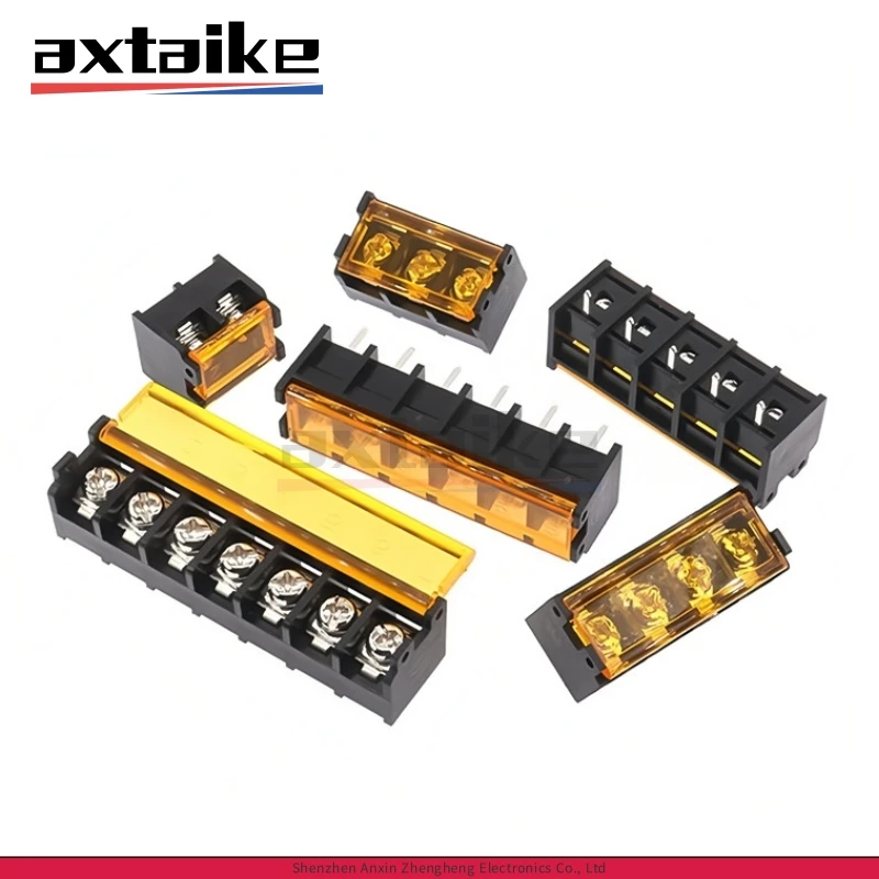 

5PCS HB-9500 9.5mm 2Pin 3Pin 4Pin 5Pin 6Pin 7Pin 8Pin 9Pin 10Pin Termina Connector 30A 300V With Yellow Lid Connecting Termina