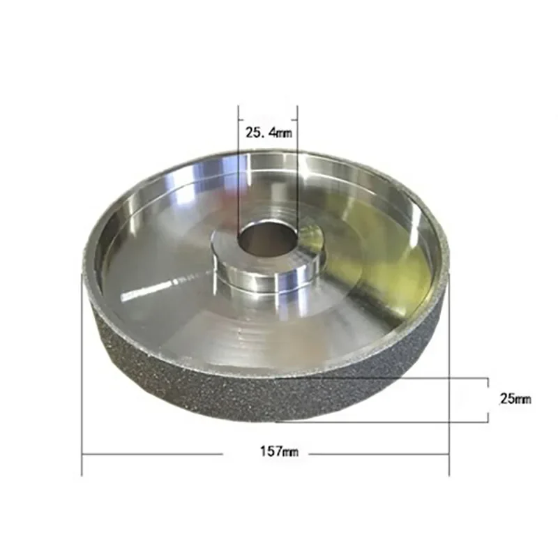 155x25x20MM Plating Diamond Alloy Grinding Wheel Rough Jade Peeling Sanding Wheel Gem Facet Polishing Disc tools