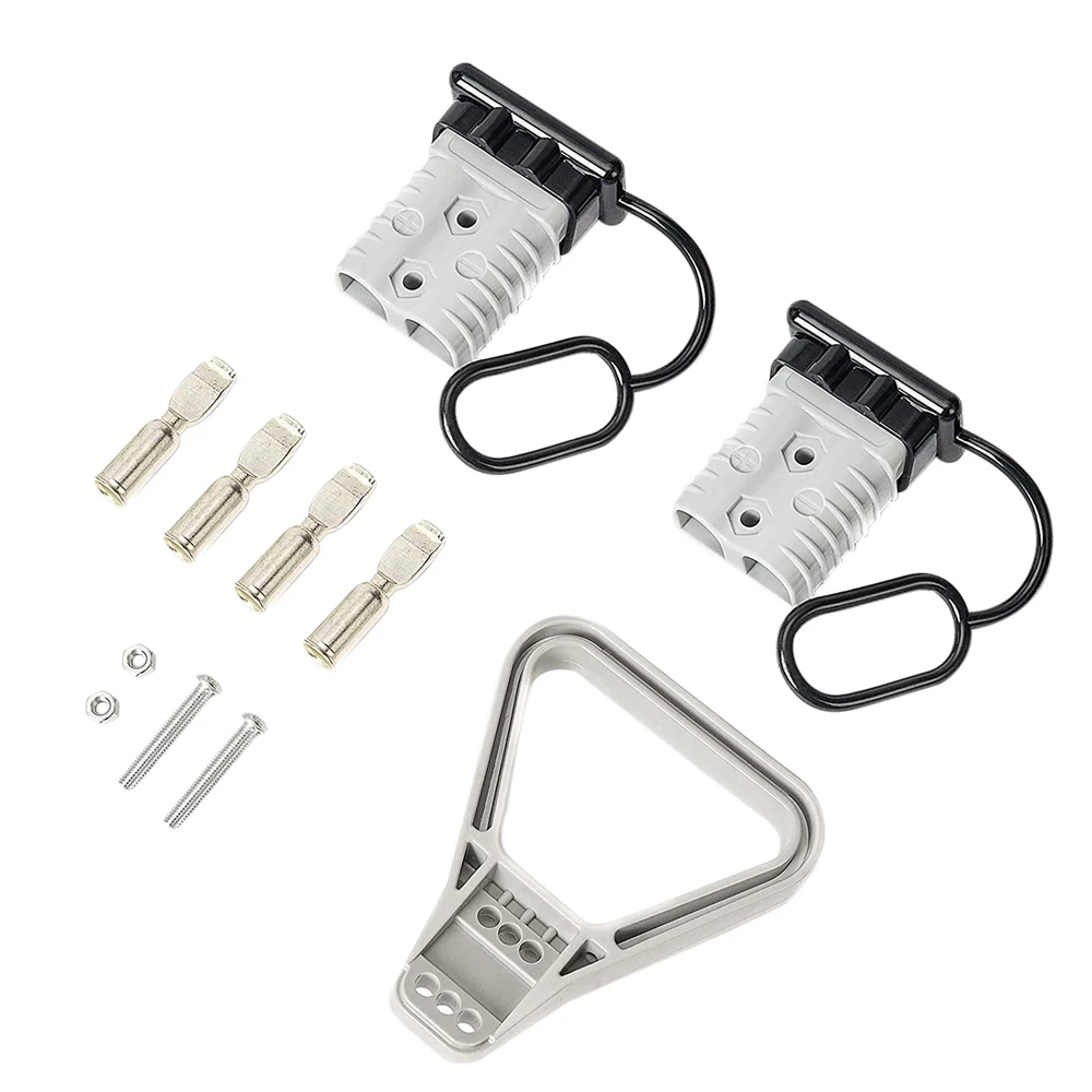 2Pcs 2/0 AWG 350A Battery Power Connector Cable Quick Connect Disconnect Kit for Anderson Connector for Winch