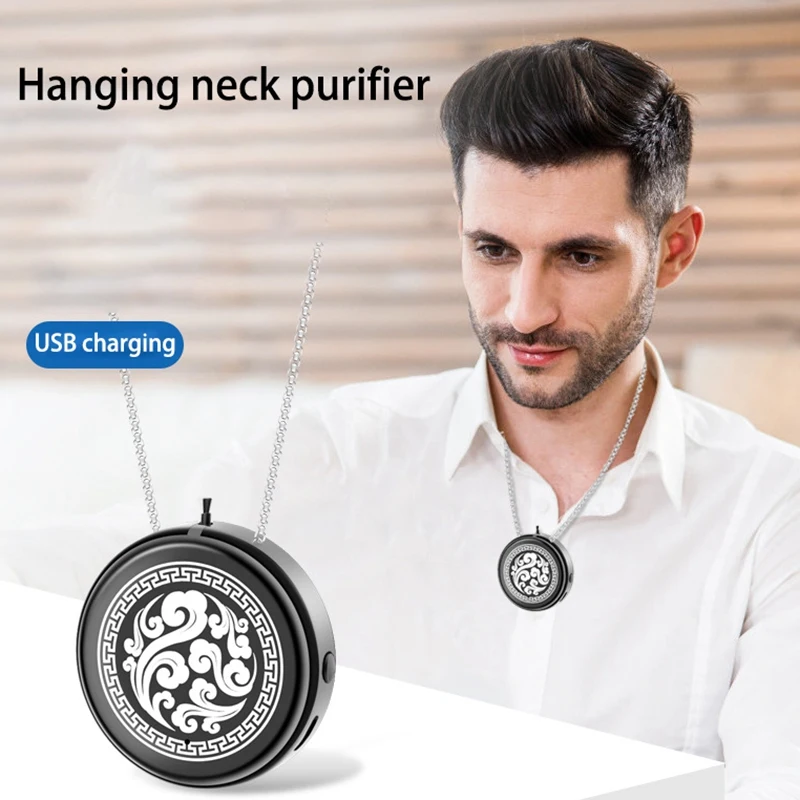 Purificador de aire para niños, Mini portátil, 100 millones de iones negativos, collar, purificador de cuello colgante