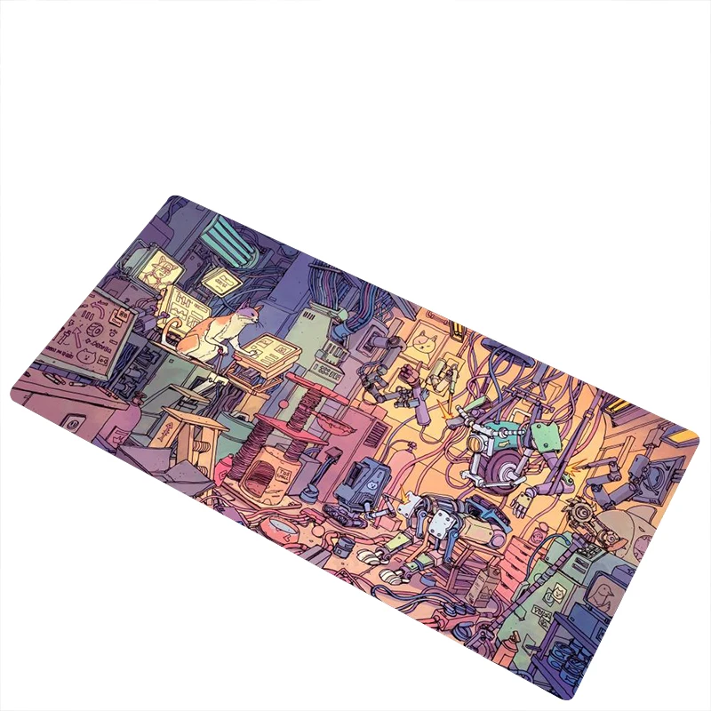 Serial Experiments Lain Mousepad Mouse Mat with Pad Gaming Accessories Prime Gaming XXL Keyboard Pad Stitch Padding Mat