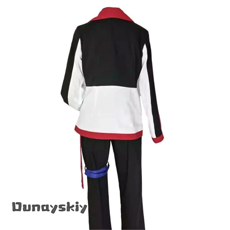 Limbus Company Yuli Cosplay Costume aBcAzO@Daily Outfit Anime Character Roleplay Outfit Earring Prop Hair Tie Halloween Red Suit - view 5