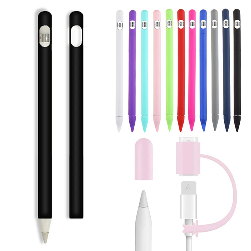 

Силиконовый чехол-карандаш «четыре в одном» для Apple Pencil 1st Gen Smart Stylus, защитный чехол, аксессуары для iPad Pencil 1, чехол