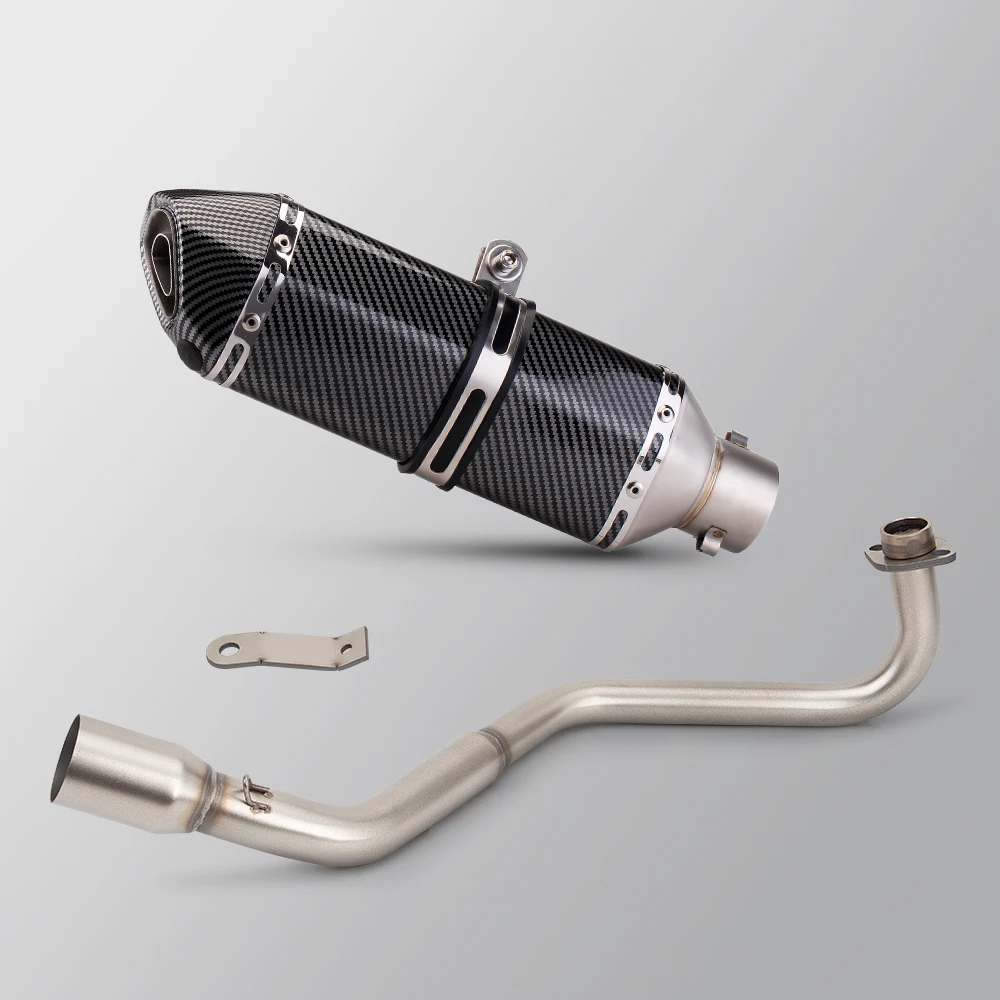 

For HONDA MSX 125 MSX125 GROM Exhaust Motorcycle Full System Modify Escape 370MM Muffler with Front Link Pipe Slip On Moto Tube
