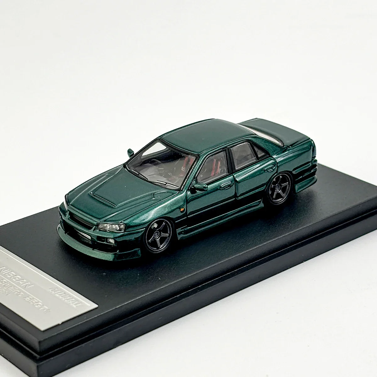 Sterfelijke Schaal 1/64 NISSAN ER34 Skyline 25GT T "ALL IN TUNING 2024" Legering Speelgoed Motorvoertuig Diecast Metaal Model Geschenken