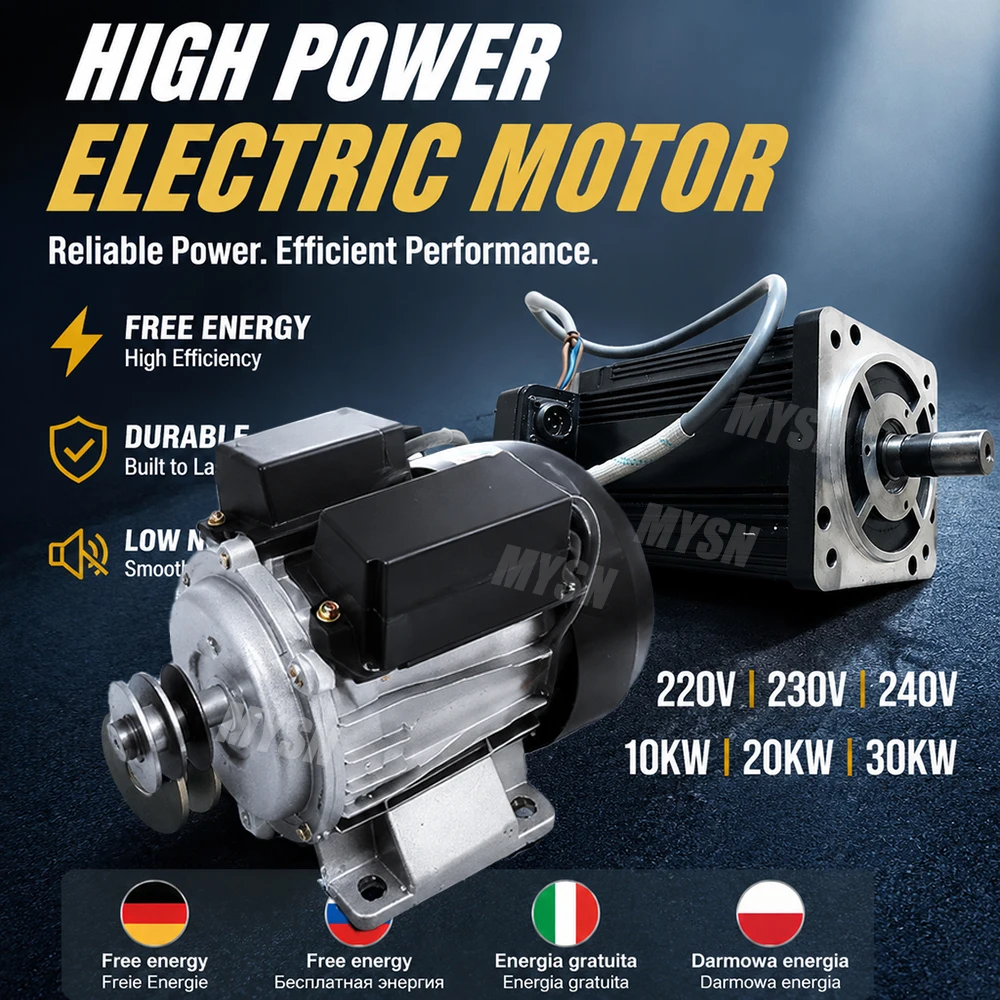 Low Noise 50000W Household Permanent Magnet Generator 10KW 20KW 30KW 230V High Efficiency Alternator AC Motor for Farm Workshop