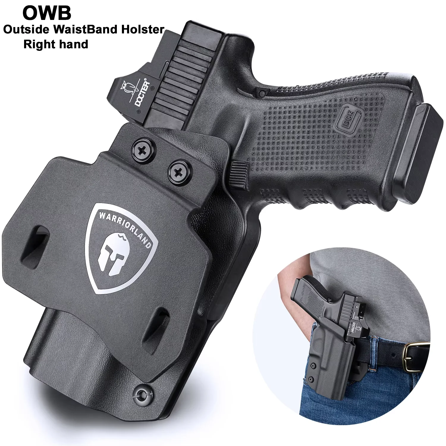 

Holsters fit Glock 17/19, G43/43X(NO MOS), Hellcat, Taurus G2C/G3C, M&P Shield 9, M&P 9/380 Shield EZ, Sig P320,OWB Kydex Holder