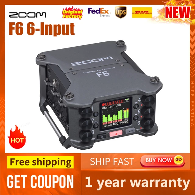 Zoom f6 6入力/14トラックマルチトラックフィールドレコーダー - AliExpress