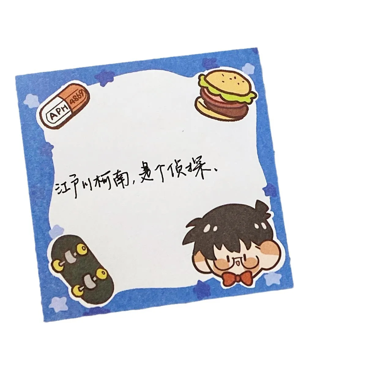 Bloc-notes KendpiercKudo, Ran Mouri, Ai Haibara, Animation populaire, Version périphérique Q, Bloc-notes, Message Paper, Fournitures scolaires, 50 pièces