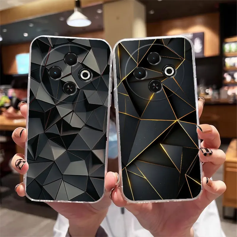 For Tecno Spark 30C 4G5G 30Pro Phone Case Back Cover For Techno Spark 30 4G Shockproof Clear Soft Silicone Cat Cartoon Fundas