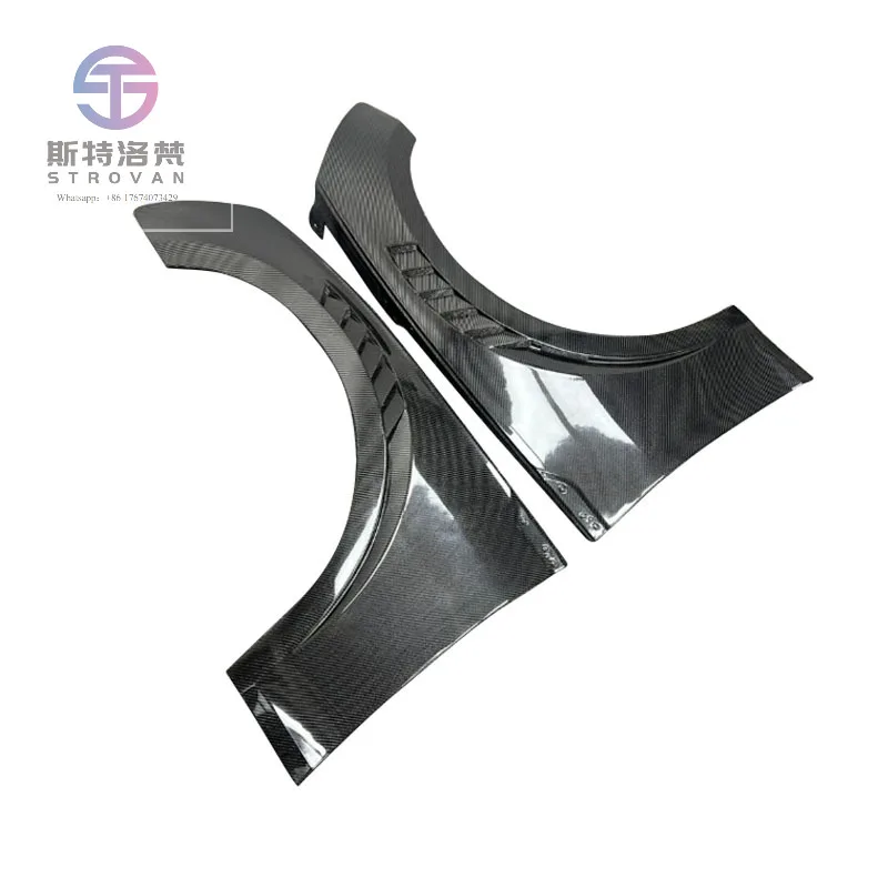 

Real Carbon Fiber Fender for A4 S4 2017-2019 High Quality Carbon Fiber Leaf Board Front Fender Auto Parts Accessories