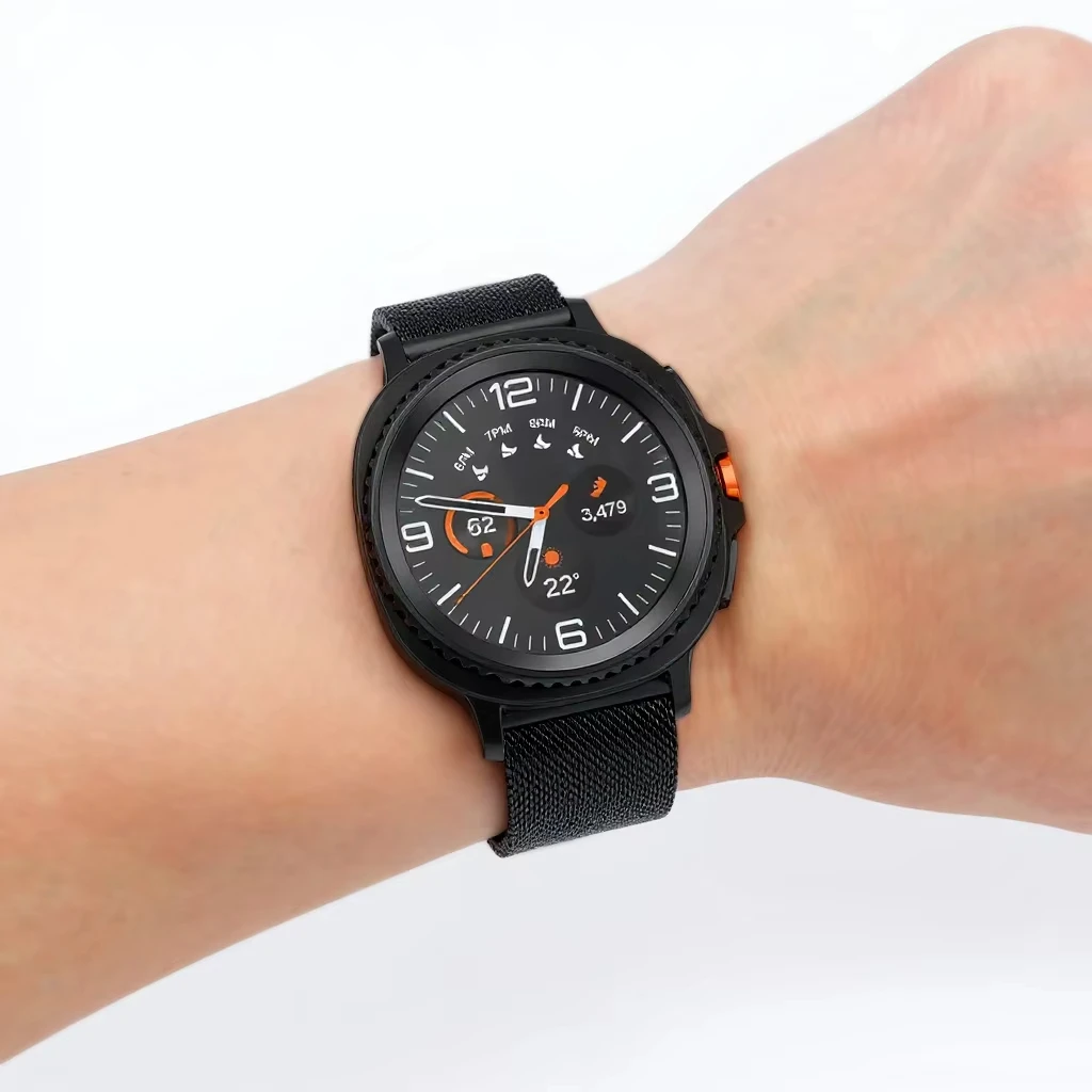 Pasek Milanese Loop do Samsung Galaxy Watch 8 Classic 44mm-40mm, bransoletka ze stali nierdzewnej z magnetycznym zapięciem, pasek do Galaxy 8 46mm