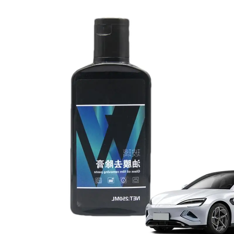 

Car Glass Oil Film Cleaner Car Windshield Film Removal Paste Cleaning Agent 250ml Multipurpose Glass Stripper Restore Glass To