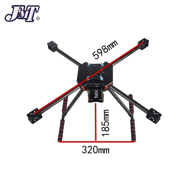 JMT 424mm 10inch Frame Carbon Fiber Support 9-10inch Propeller 3-4S / 598mm Support 14-15inch Props 4-6s For FPV RC Drone