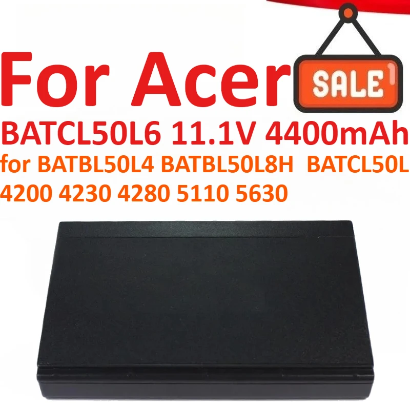 BATCL50L6 11,1 В, 4400 мАч, 6 ячеек, аккумулятор для ноутбука Acer BATBL50L4 BATBL50L8H BATCL50L 4200 4230 4280 5110 5630 BT.00403.008