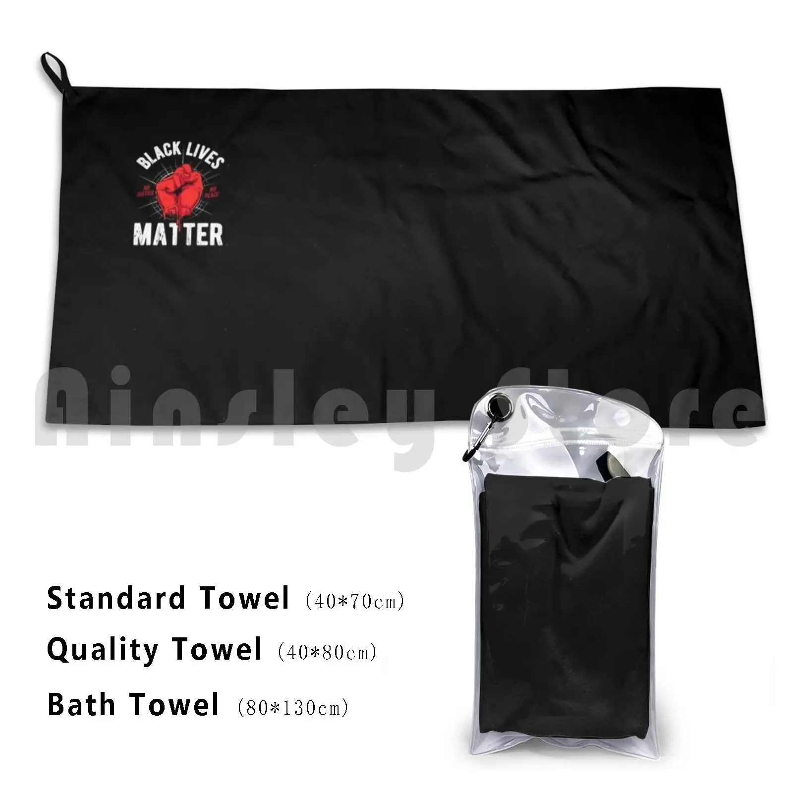 Black Lives Matter Custom Towel Bath Towel Purchase Activist Non Profit Anarchism Anarchy Revolution