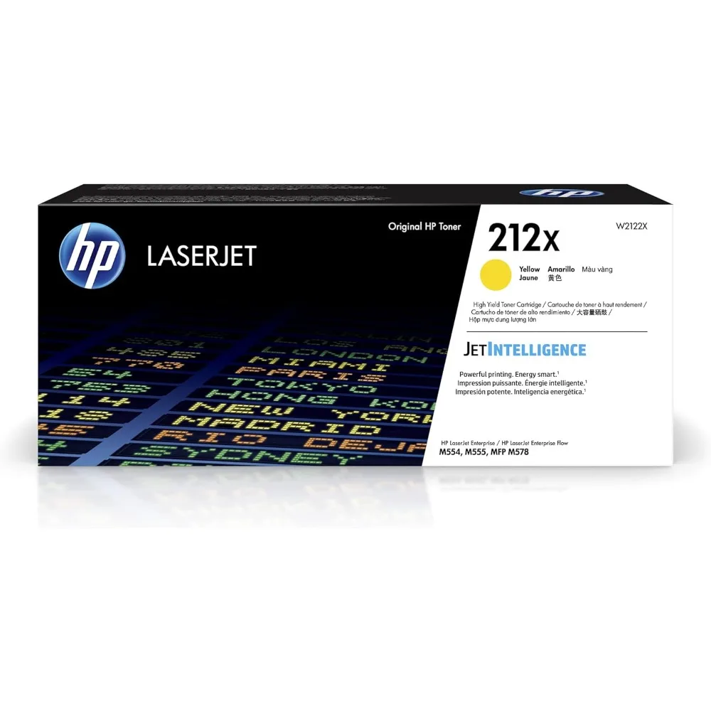 

212X Yellow High-yield Toner Cartridge | Works with Color LaserJet Enterprise M554, M555 Series