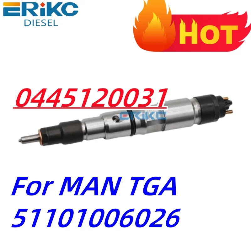 

0445120031 0445 120 031 Common Rail INJECTOR NOZZLE 0 445 120 031 fit For MAN TGA 51101006026 ERIKC