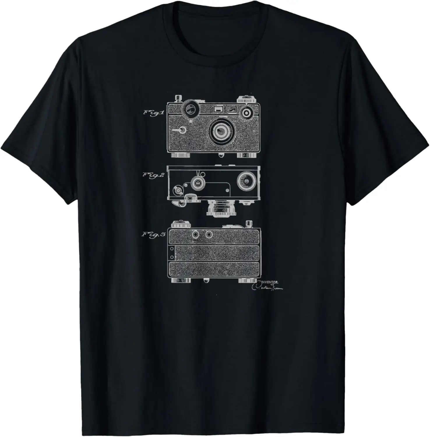 Vintage Argus Camera Diagram T-Shirt Mechanical Graphic