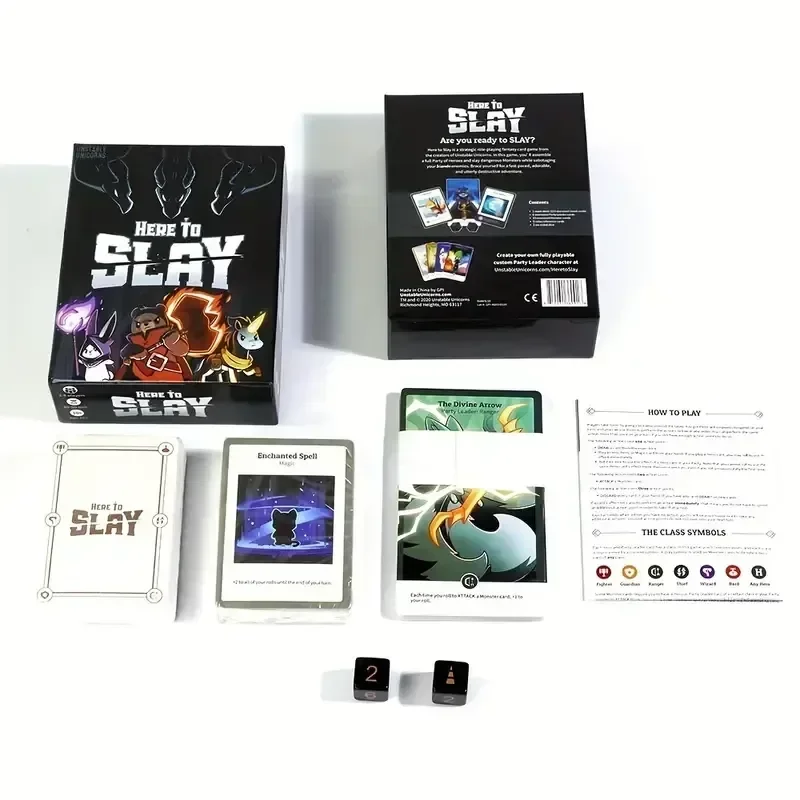 Here To Slay: A Brutal & Adorable Adventure Board Game for 2-6 Players Perfect for Family Game Night!