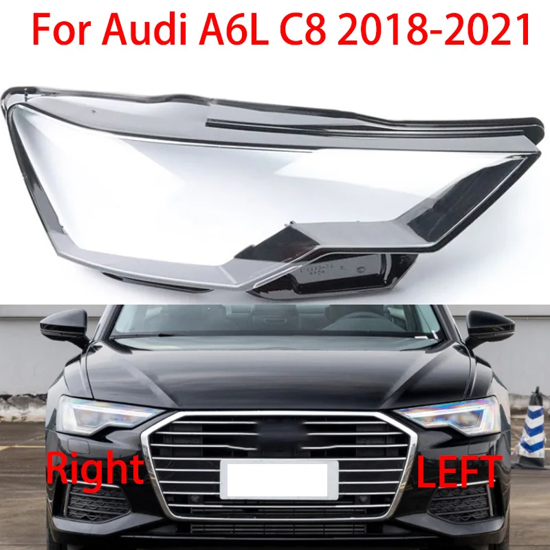 

For Audi A6L C8 2019-2022 Headlights Lampshades Clear Headlamp Lampshade Headlamp Housing Clear Lens Lampshade Plexiglas