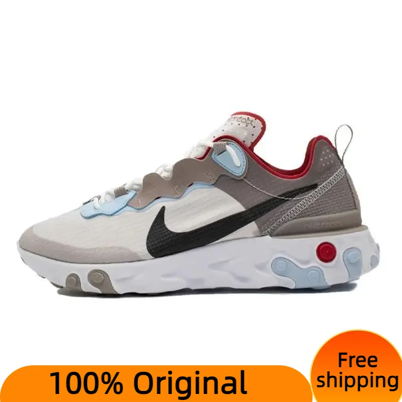 Nike React Element 55 Enigma Stone Celestine Blue Sneakers shoes CU1466-001 With Original Box