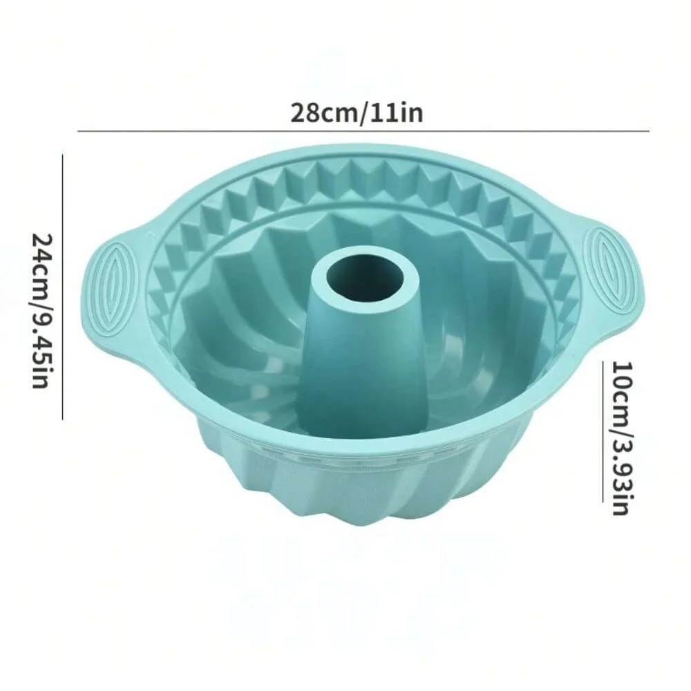 New 3D Shape Silicone Cake Mold DIY Pastry Baking Tools for Cake Pan Kitchen Fluted Tube Pan Bakeware Cake Decorating Tool