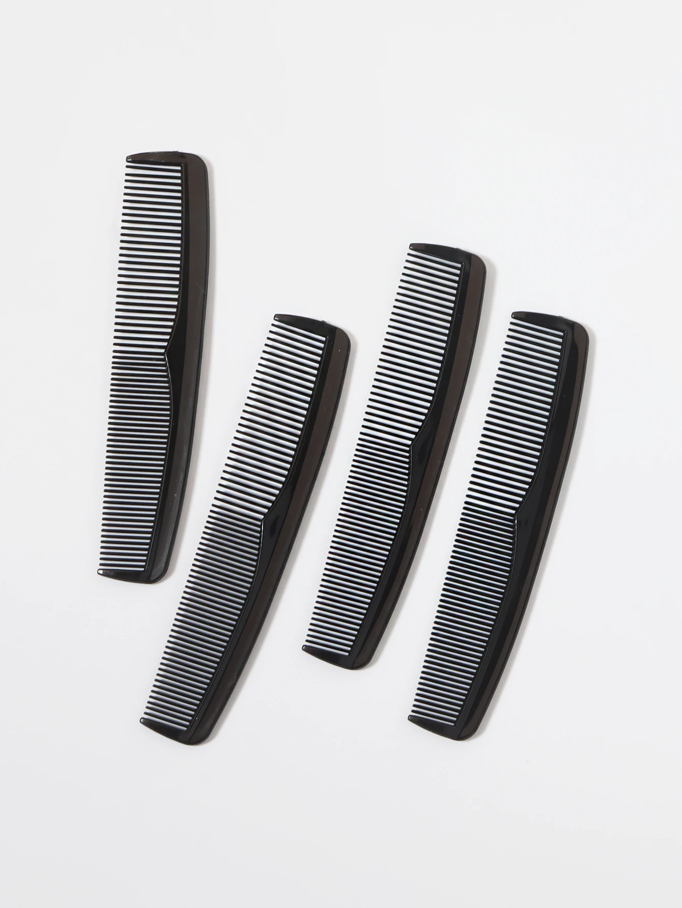 4 Stück Mini tragbare antistatische doppelseitige dicht gezahnte Haarkämme aus Kunststoff, Styling-Werkzeuge für Haaraccessoires – Detail 2