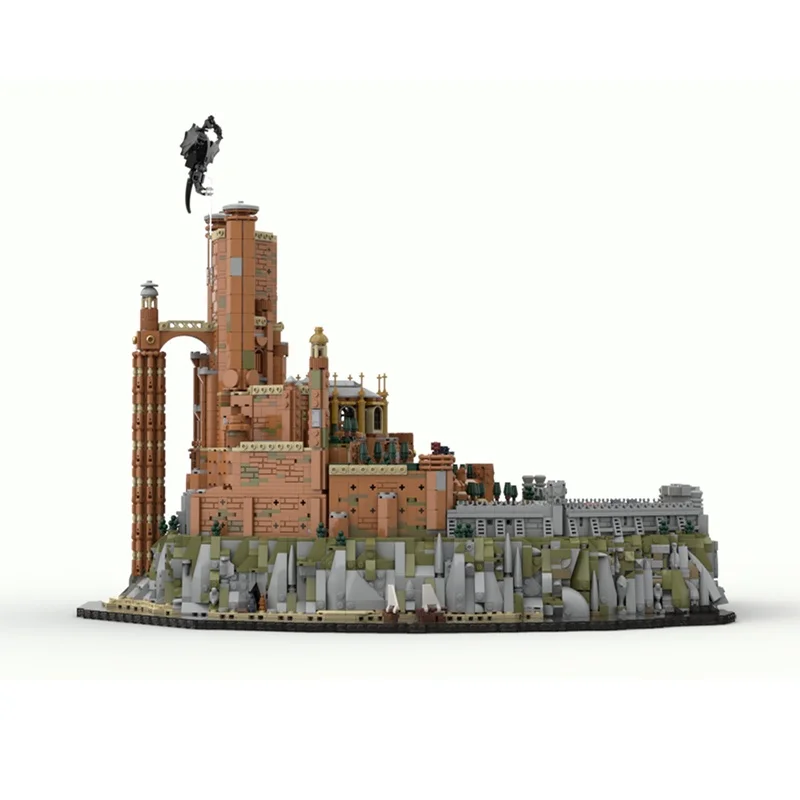 6962 قطعة MOC لعبة عروش الأحمر إبقاء قلعة نموذج اللبنات التعليم الإبداعي هدية الكريسماس لعبة الطوب عيد ميلاد الاطفال