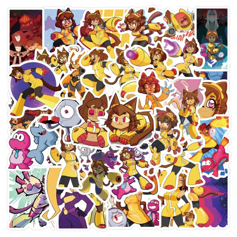 58Pcs Gameoverse Game Universe Stickers Decorative Stationery Water Cup Journal Notebook Waterproof DIY Stickers