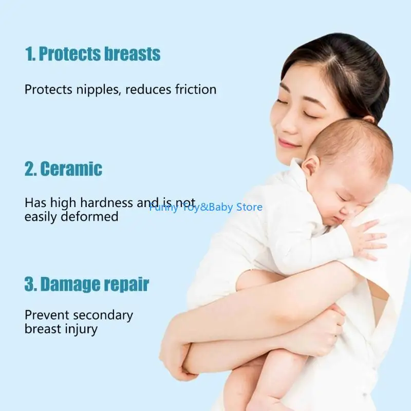 كوب رضاعة من السيراميك بتصميم مسامي ومريح للارتداء لفترة طويلة من أجل Postnat C90B #5