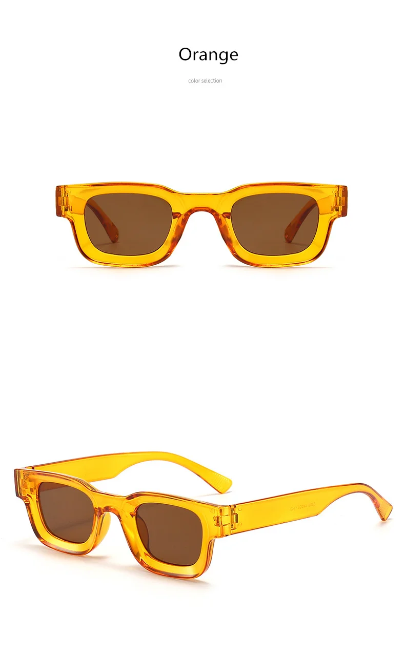 Kleine Rahmen Sonnenbrille Männer Frauen Vintage Quadrat Sonnenbrille Marke Designer Konkaven Spiegel Schwarz Brillen Shades UV400 – Detail 20