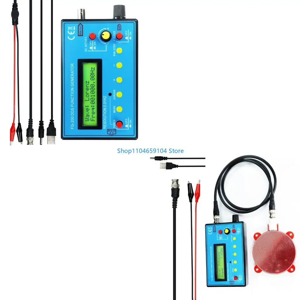 

Precisions Frequency Source Module 0.01Hz 500kHz Output 15 Waves Types ABS Construction