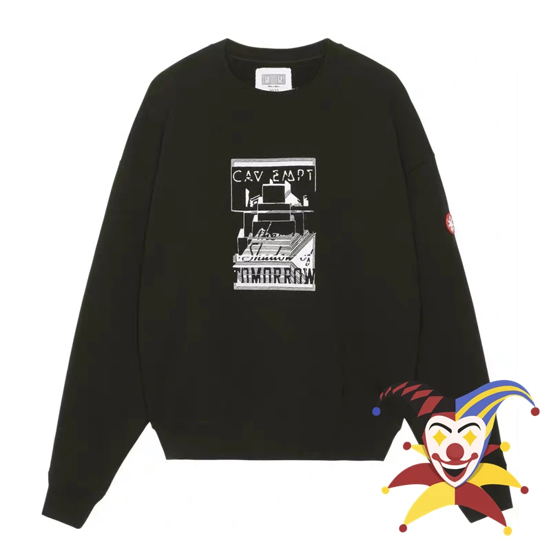 

CAVEMPT CE 22AW MD SHADOW толстовки с вырезом-лодочкой мужское винтажное пальто CAV EMPT Crewneck